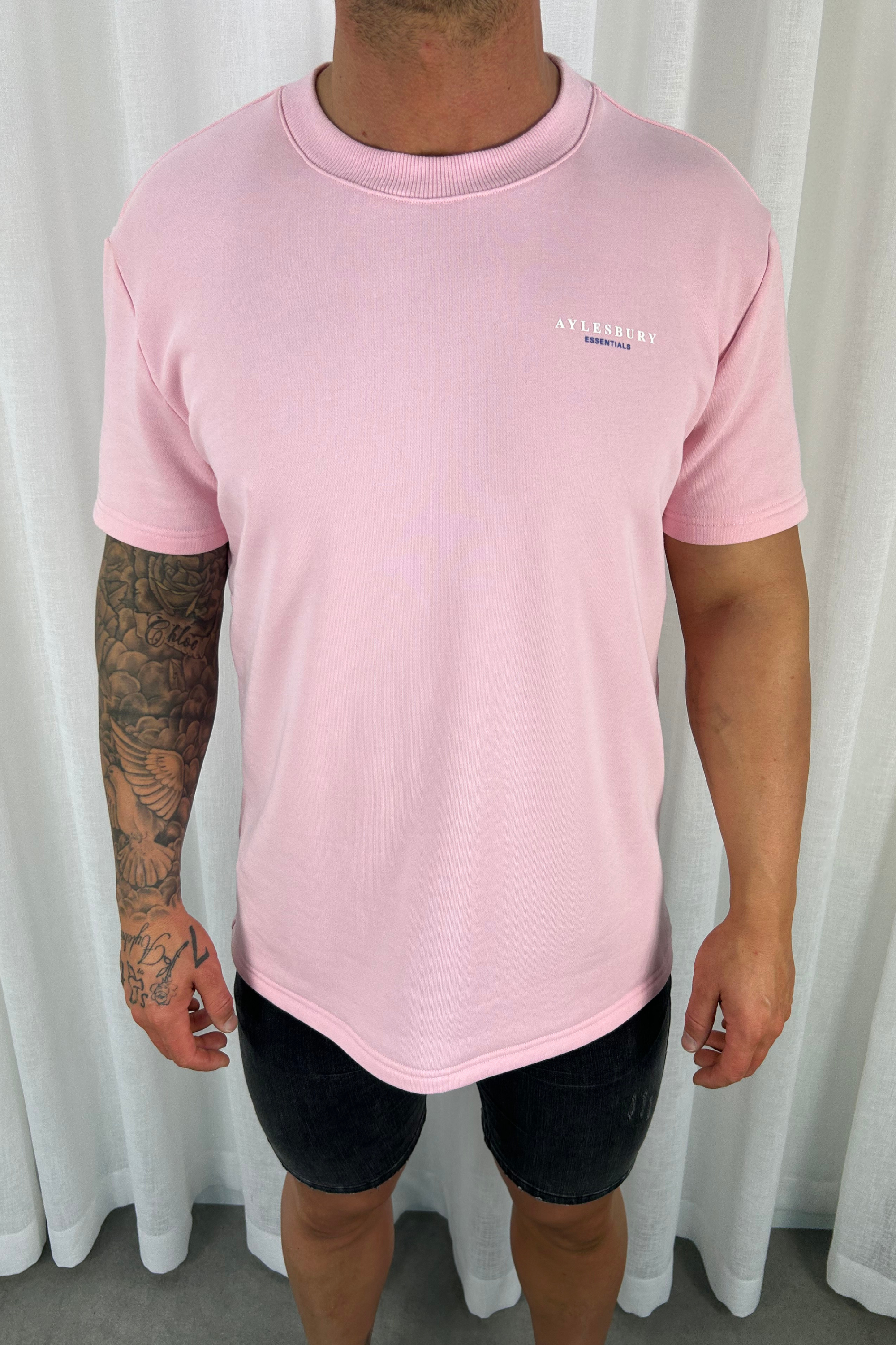 Heavyweight Essentials Tee - Pink