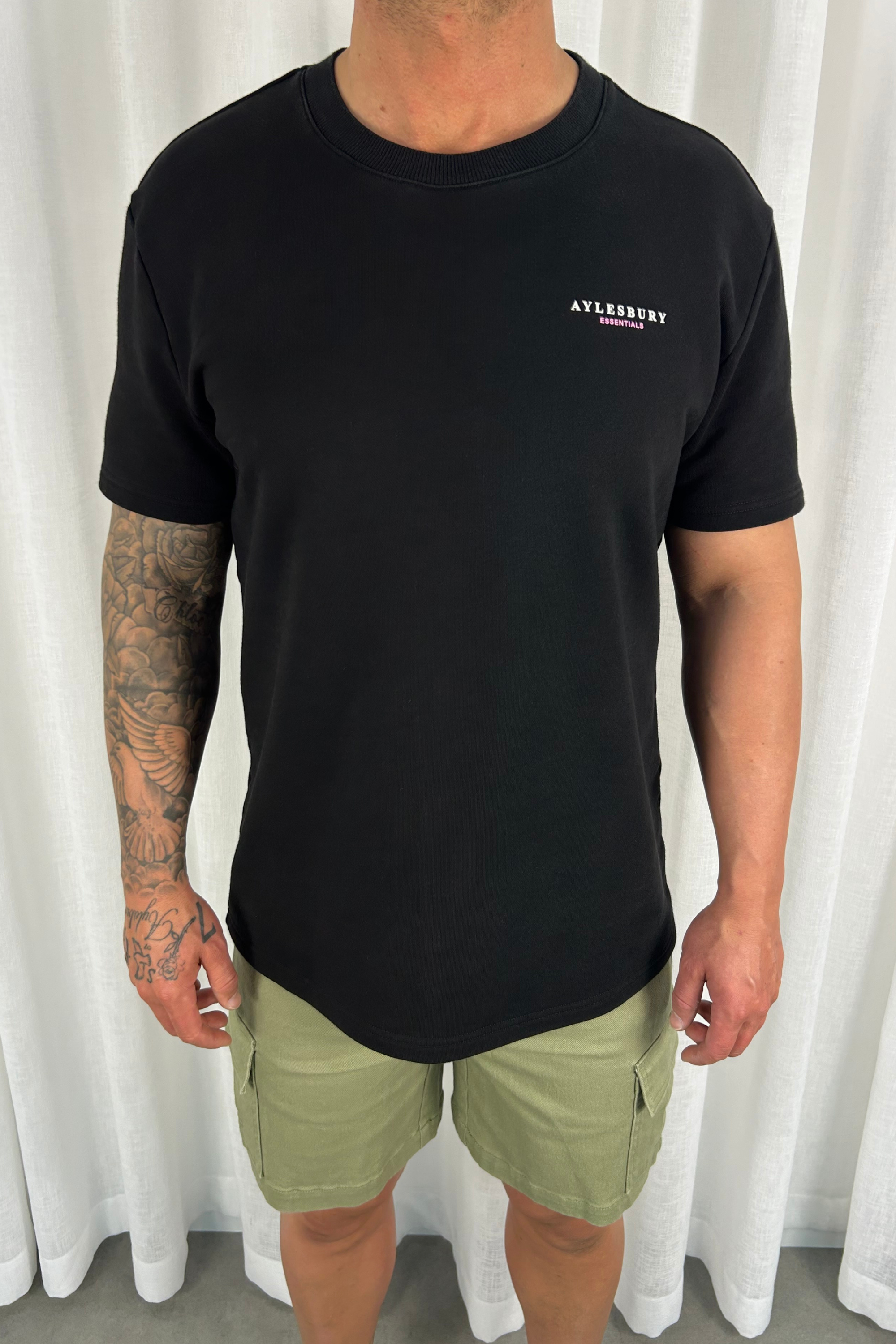 Heavyweight Essentials Tee - Black