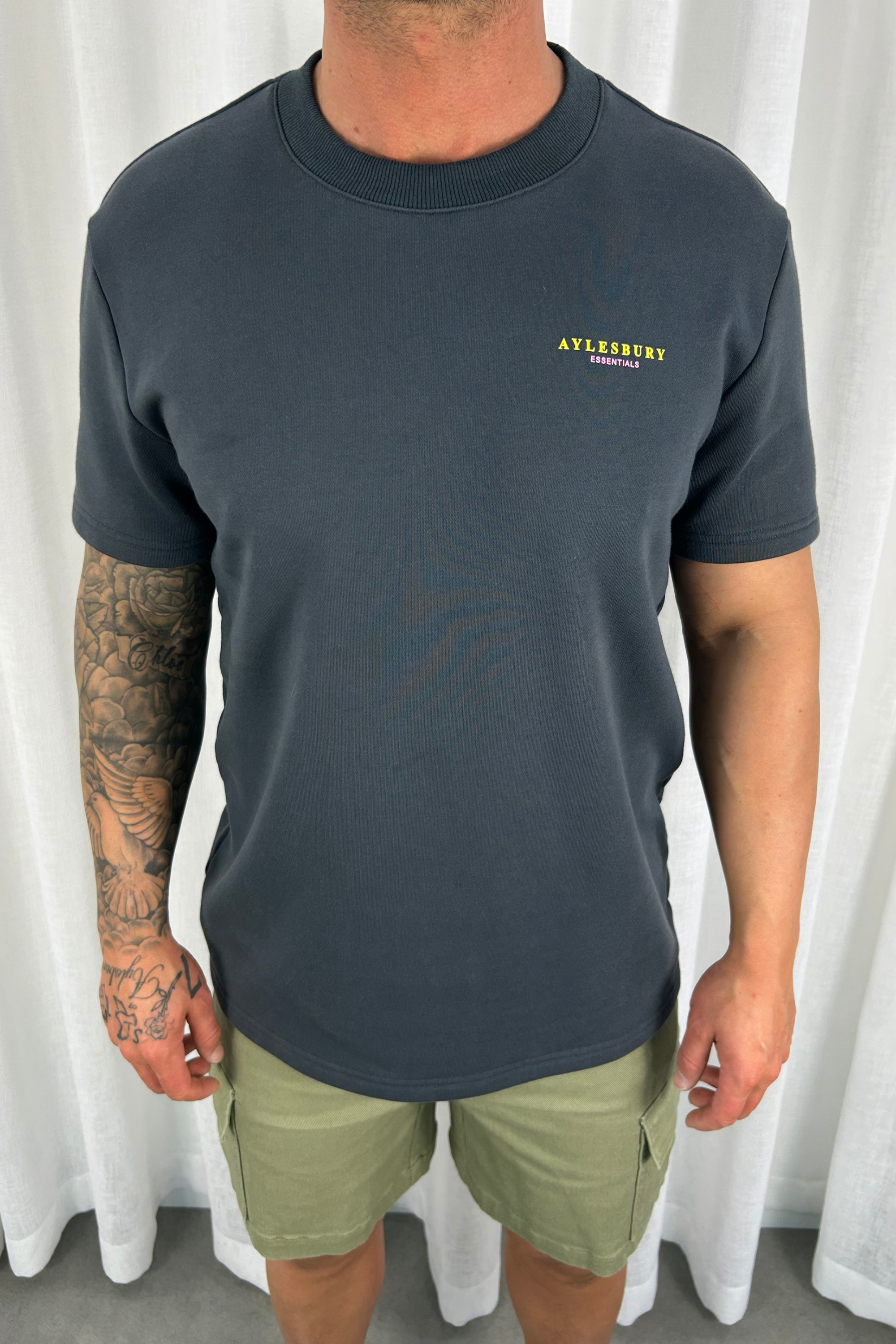 Heavyweight Essentials Tee - Hale Navy