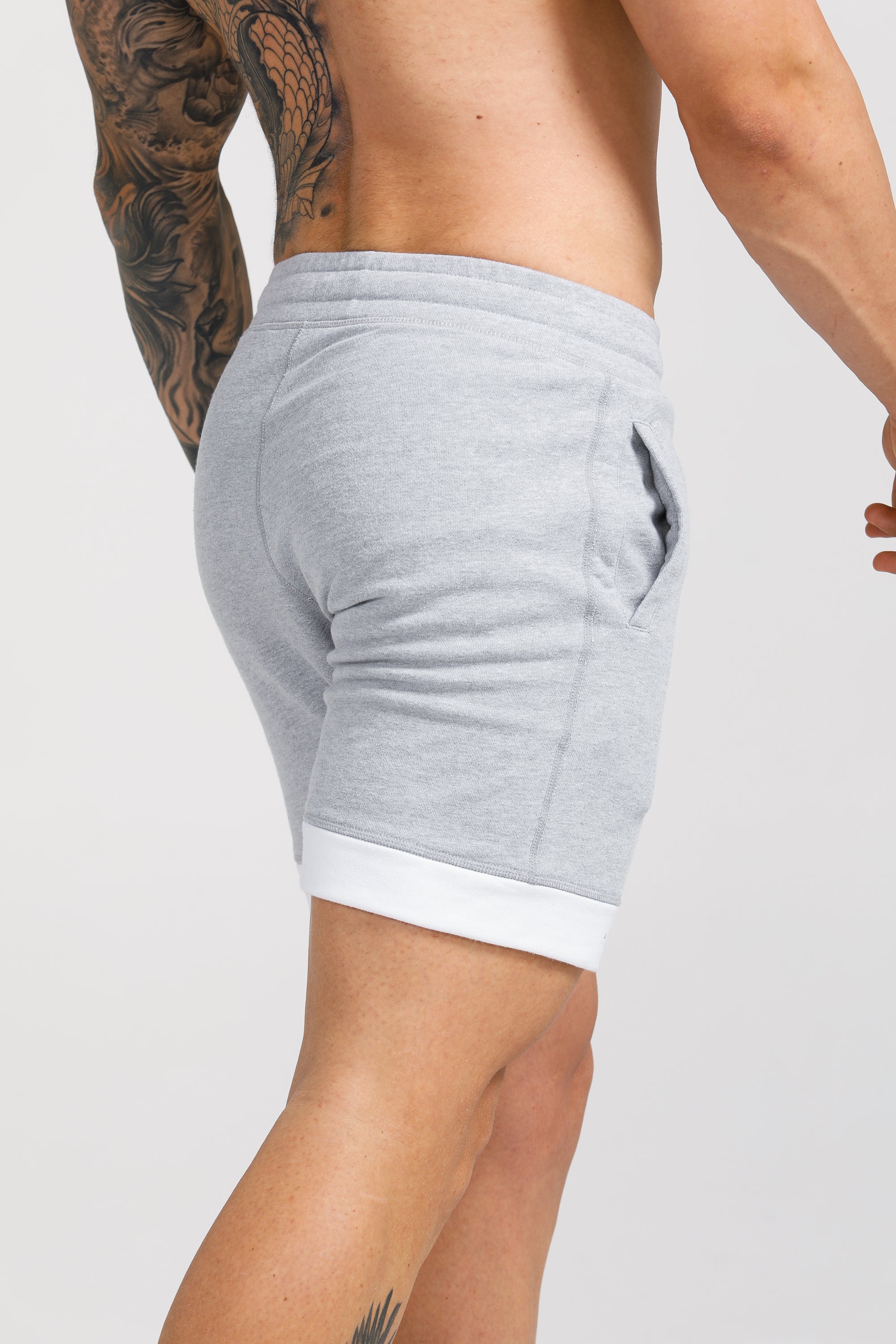 Contrast Shorts - Grey