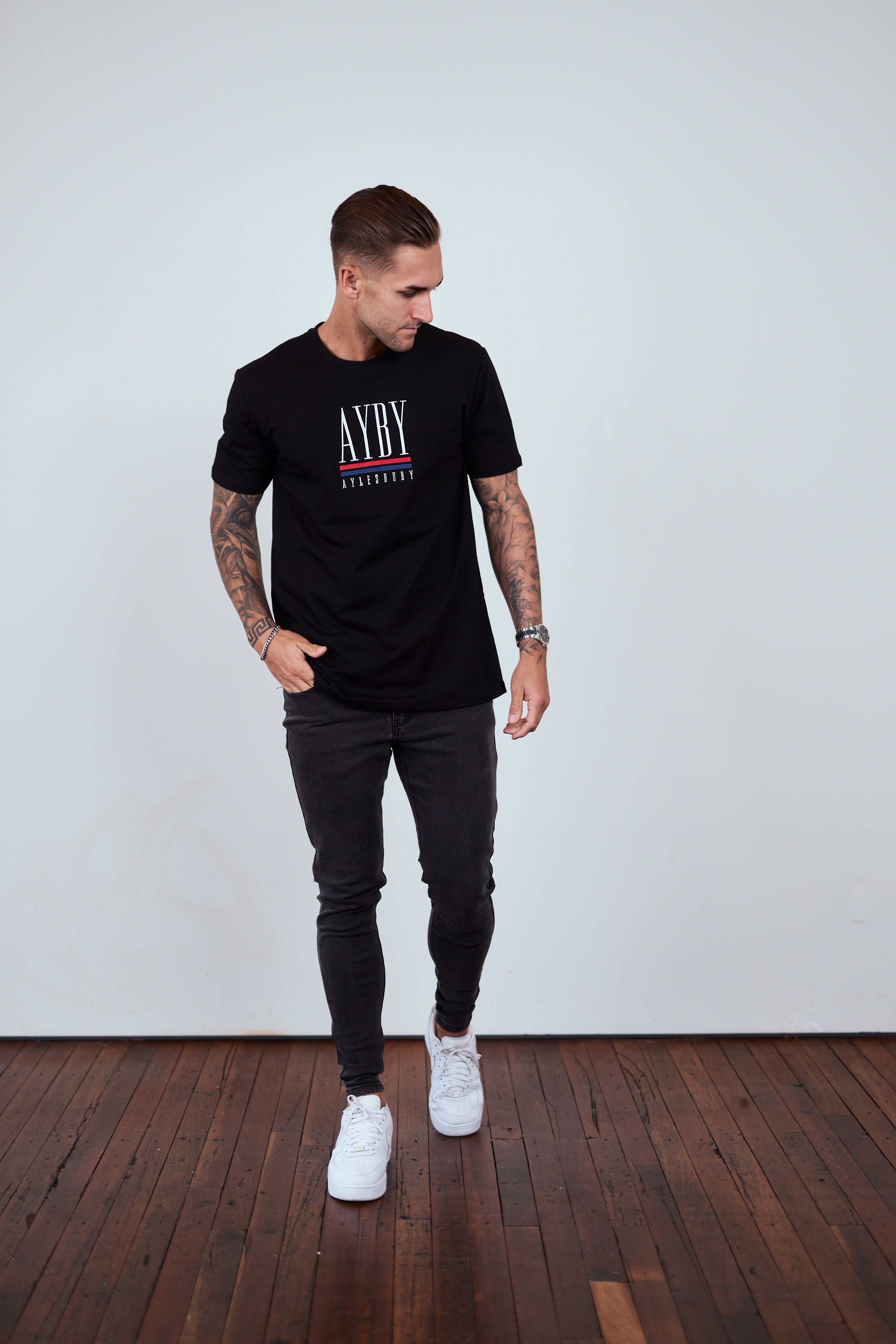 Edition Embroidered Tee - Black