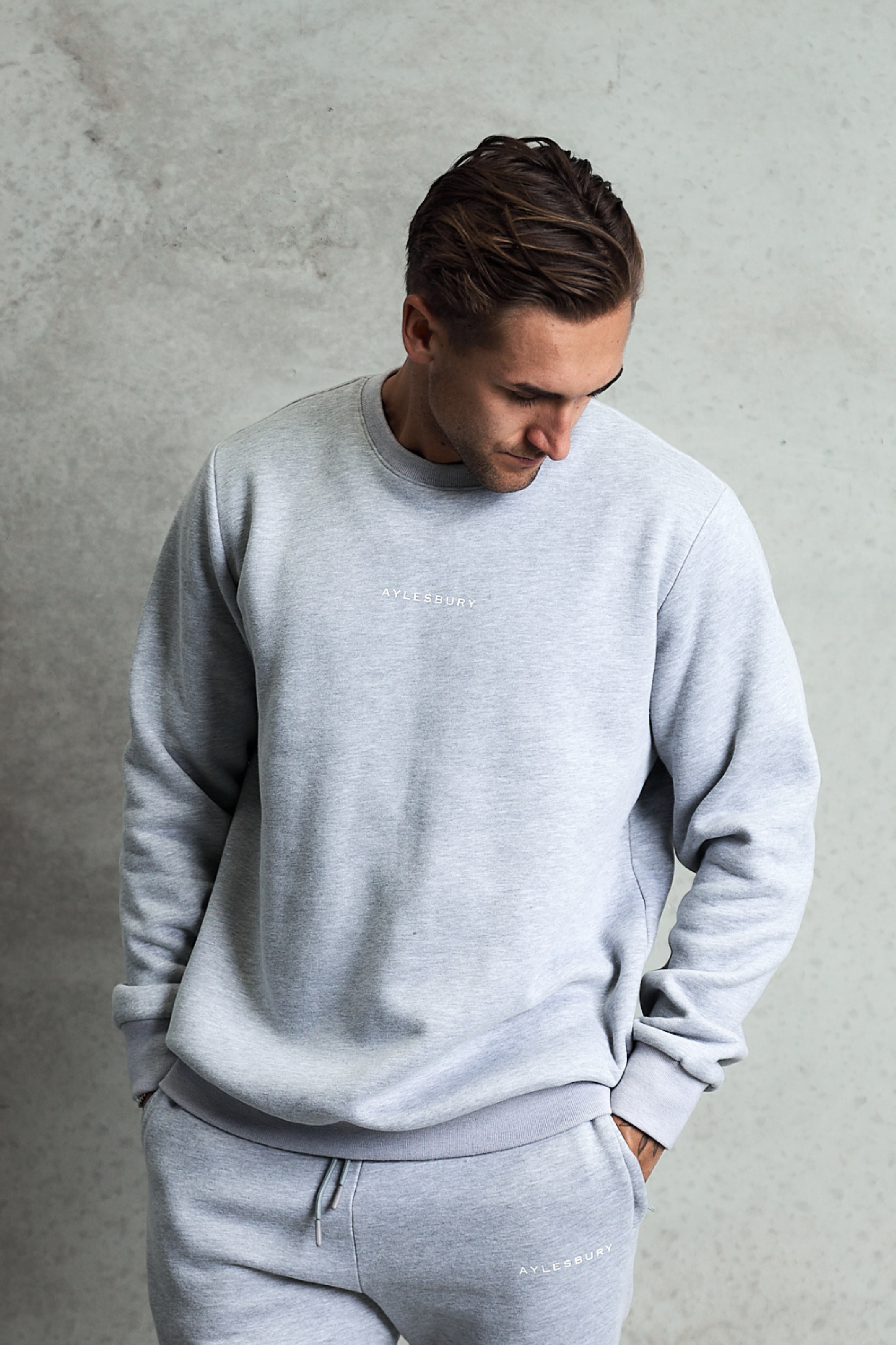 Staple Crew Neck Jumper - Grey