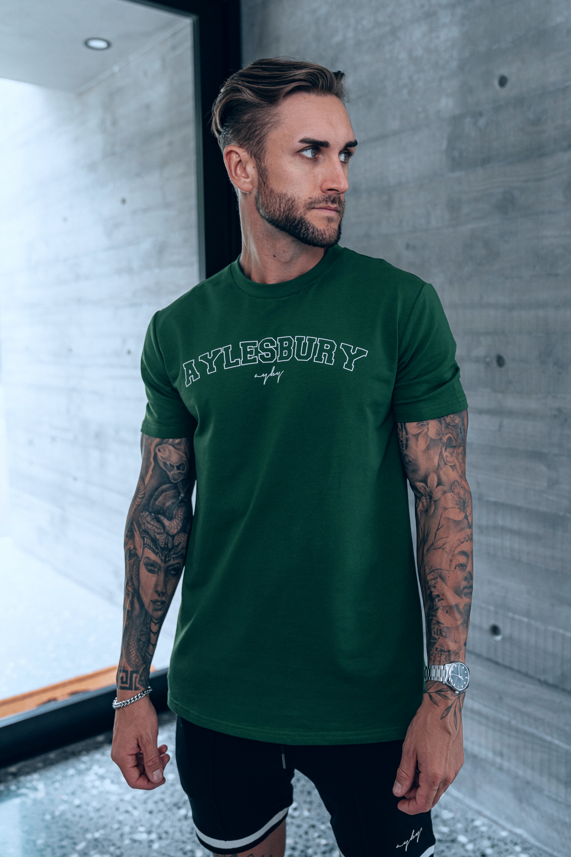 Varsity Tee - Forest Green