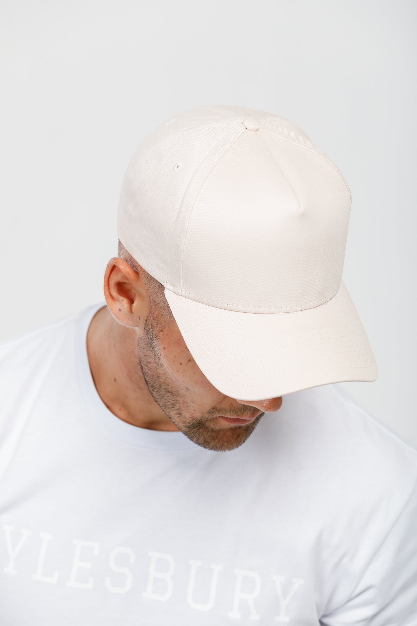 Plain Jane A-Frame Snapback - Cream