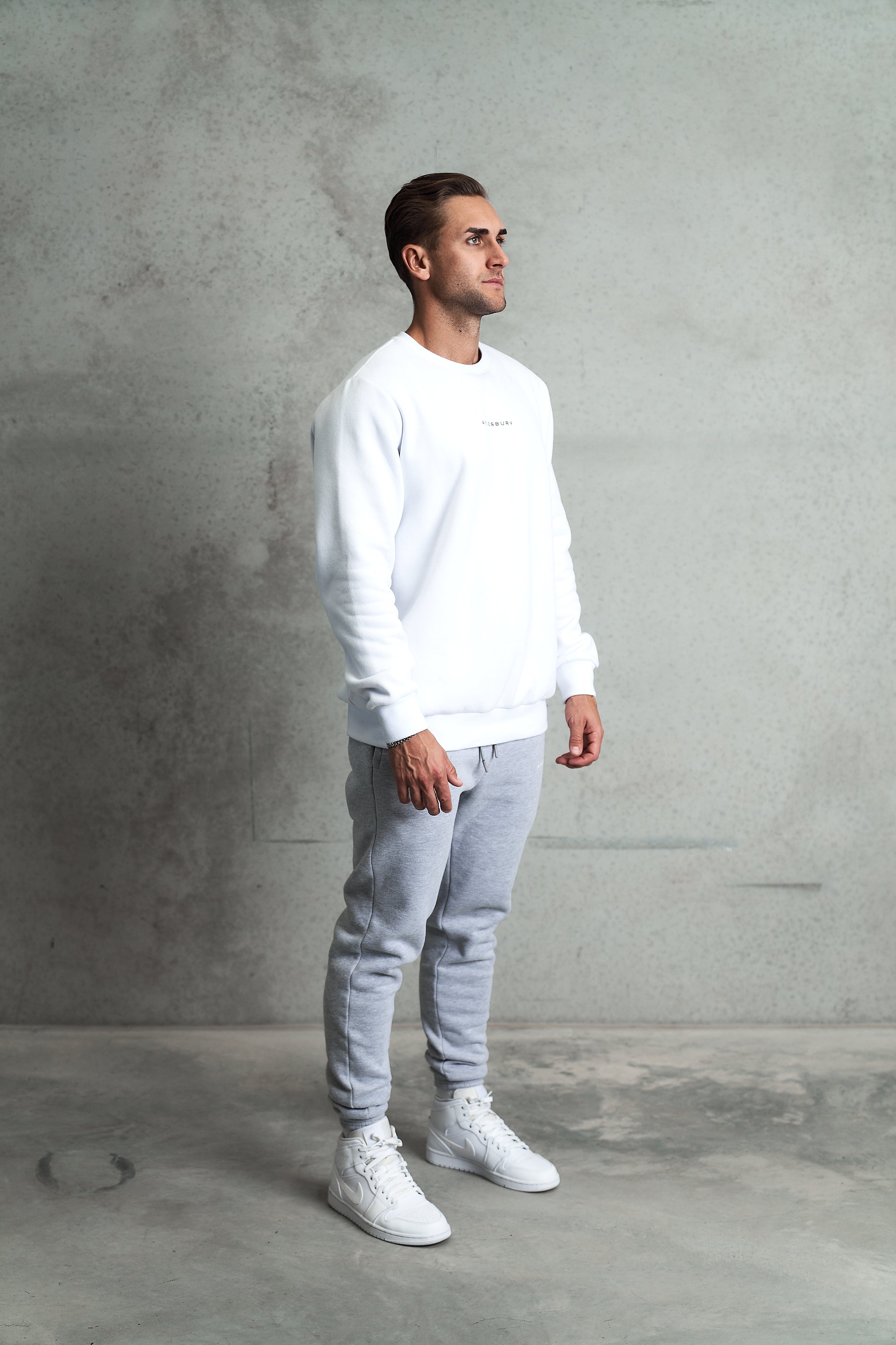 Staple Crew Neck Jumper - White