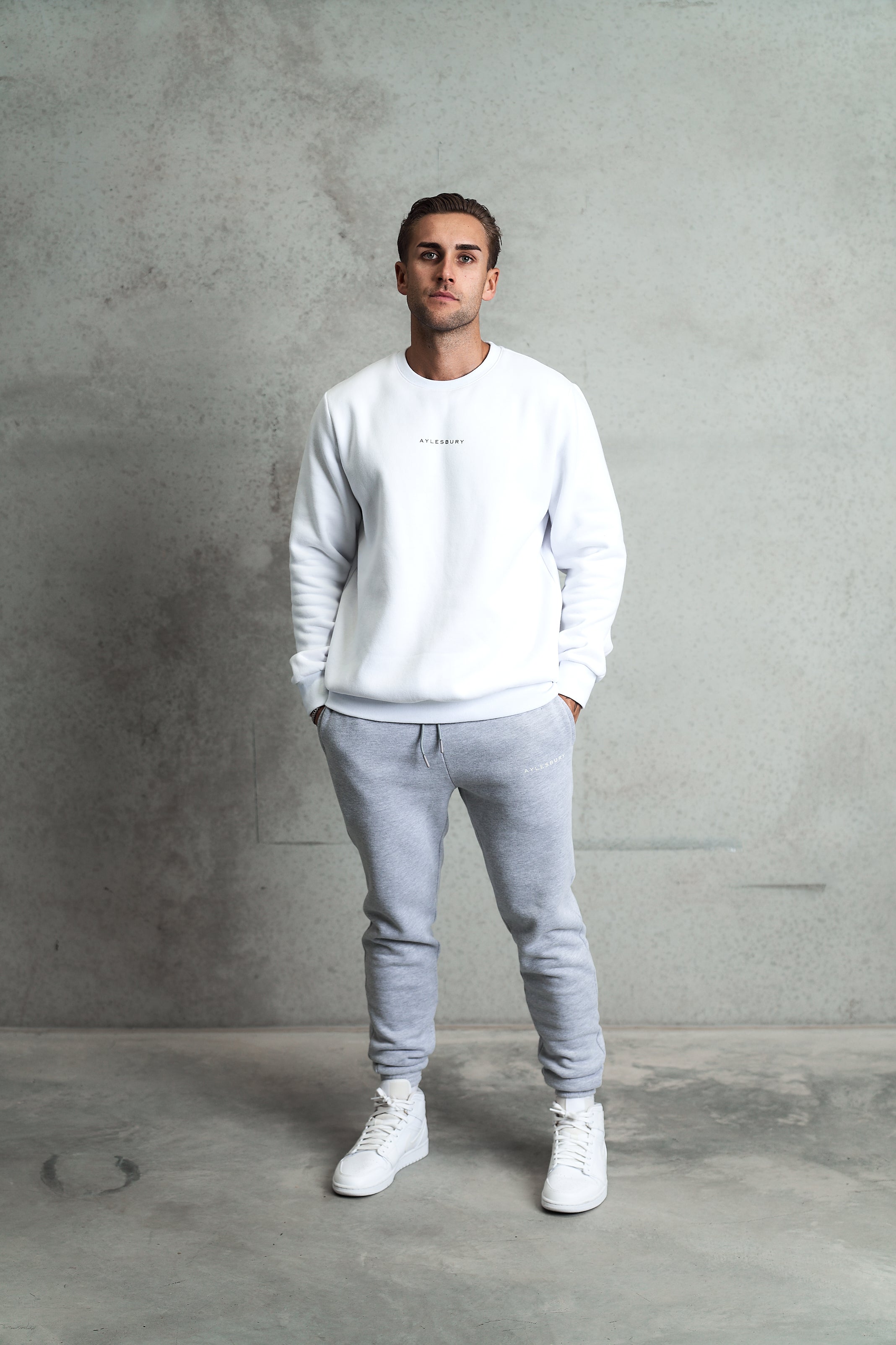 Staple Crew Neck Jumper - White