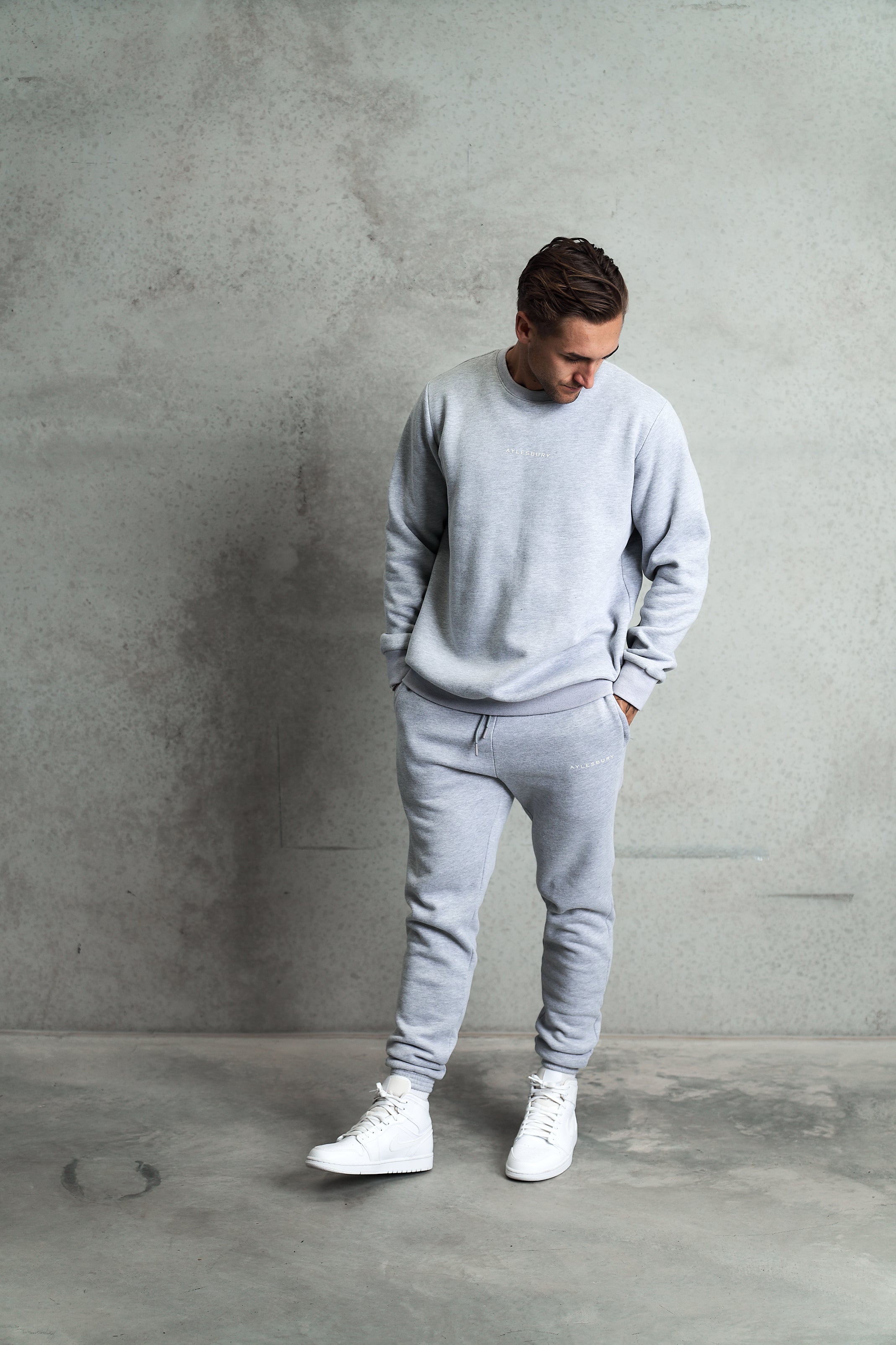 Staple Crew Neck Jumper - Grey