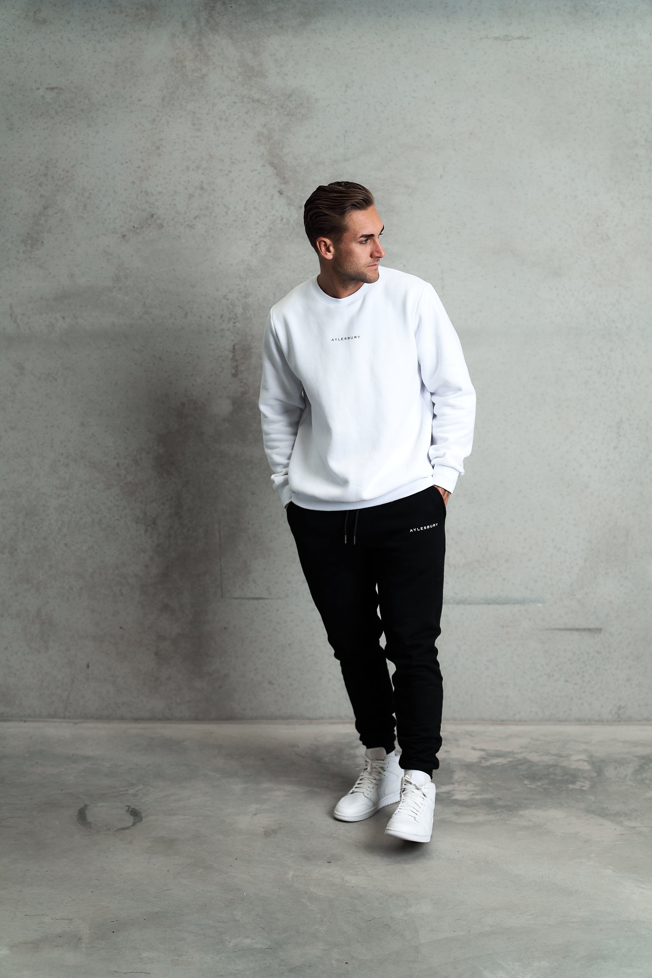 Staple Crew Neck Jumper - White