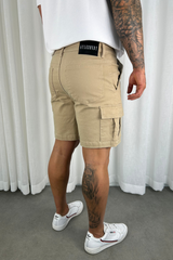Relaxed Cargo Shorts - Coffee