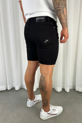 Charlie P Denim Shorts - Black