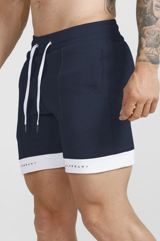 Contrast Shorts - Navy Blue