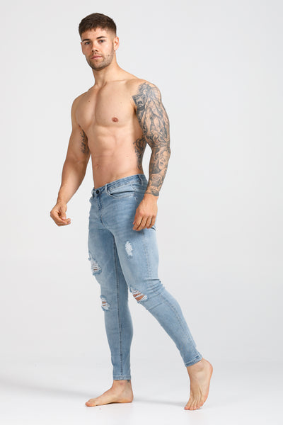 Charlie P Denim Jeans - Light Blue – Aylesbury Clothing