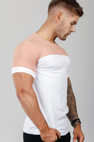 The Pooley Tee - Clay & White