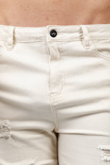 Charlie P Denim Shorts - Sand