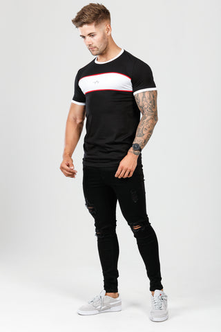 Wrexham Panel Tee - Black