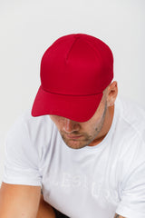 Plain Jane A-Frame Snapback - Cherry Red