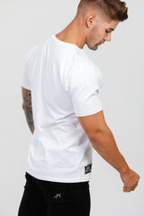 White & Black Crew Neck T-Shirt