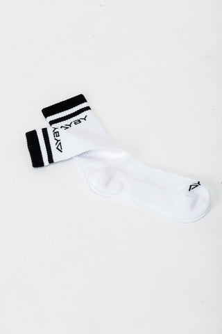 Mid Crew Socks - White