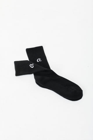 Mid Crew Socks - Black