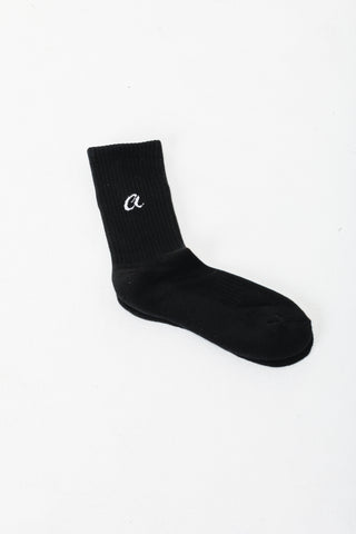 Mid Crew Socks - Black