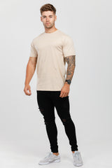 Cream Crew Neck T-Shirt