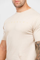 Cream Crew Neck T-Shirt