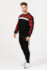 Slim Fit Combat Crew Neck - Red