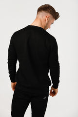 Slim Fit Signature Crew Neck - Black