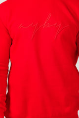 Slim Fit Signature Crew Neck - Red